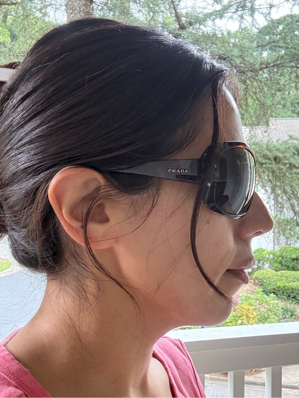 Vintage Prada Women's Tortoiseshell Sunglasses Brown Lenses with Original Case - Picture 12 of 13